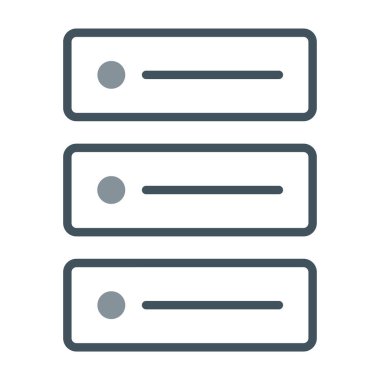 sunucu vektör simgesi beyaz arkaplanda izole edildi