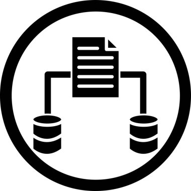 Sunucu. Web simgesi basit illüstrasyon