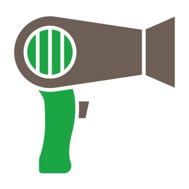 yeşil kurutma simgesi, vektör illüstrasyonu