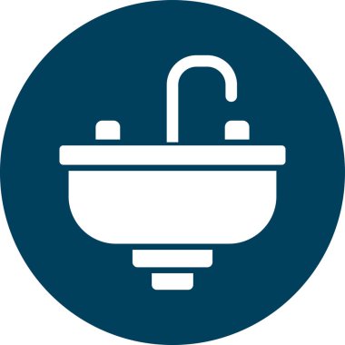 Duş vektör simgesi bir çerçeve içinde