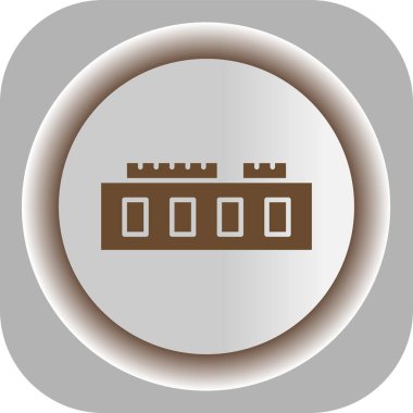 Bina simgesi. vektör illüstrasyonu