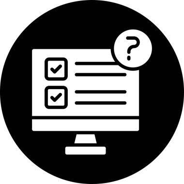 Kontrol listesi. Web simgesi basit tasarım