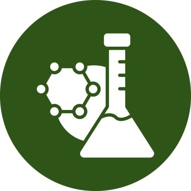 Modern b 'nin vektör illüstrasyonunda test tüpü simgesi yok