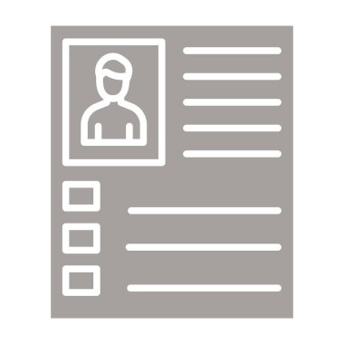 Kontrol listesi satır simgesi ile kontrol listesi. Vektör çizimi. bir beyaz üzerinde izole.