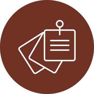 Belge simgesinin vektör illüstrasyonu