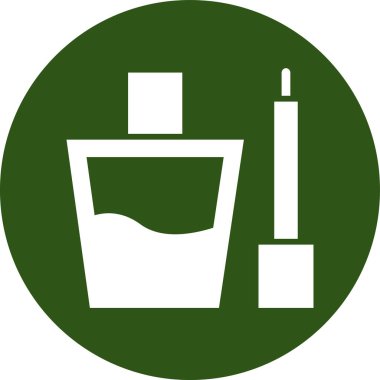 Yeşil fincanın vektör çizimi