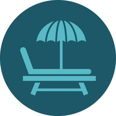 Sandalye. Web simgesi basit illüstrasyon