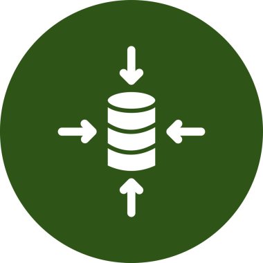 veritabanı vektör simgesi modern tasarım illüstrasyonu