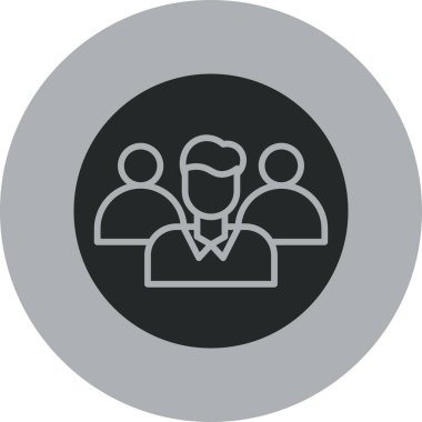 İnsan simgesinin vektör illüstrasyonu