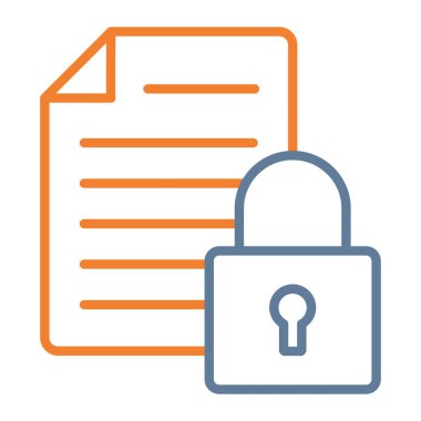 Dosya simgesinin vektör illüstrasyonu