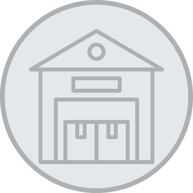 Bina. Web simgesi basit illüstrasyon