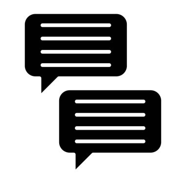 Konuşma baloncukları simgesi. vektör illüstrasyonu