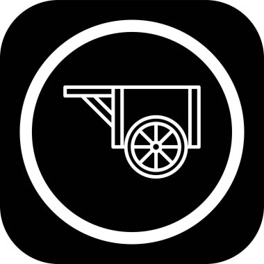 Bir çiftlik simgesinin vektör illüstrasyonu