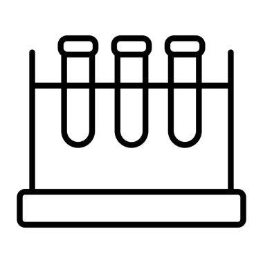 Bilimin modern ve tıbbi ikonunun vektör çizimi