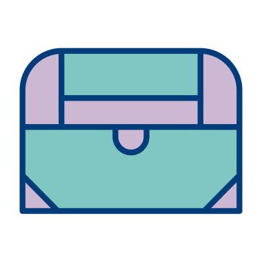 Çanta. Web simgesi basit illüstrasyon