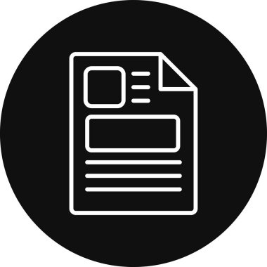 Vektör belgesi Simge illüstrasyonu