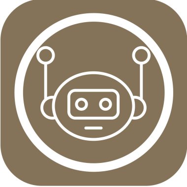 Robot simgesi, vektör çizimi