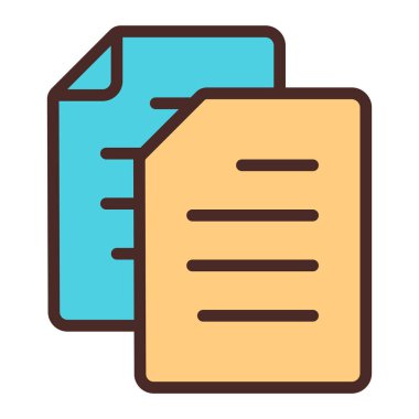 Belge. Web simgesi basit tasarım