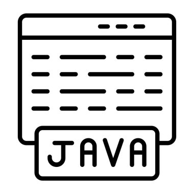 java java vektör çizgisi simgesi