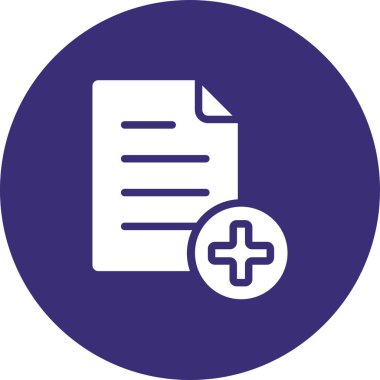 Dosya belgesi simgesinin vektör illüstrasyonu