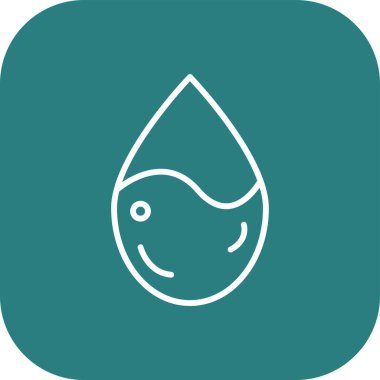 Balık simgesinin vektör illüstrasyonu