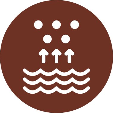 Bir su işaretinin vektör illüstrasyonu