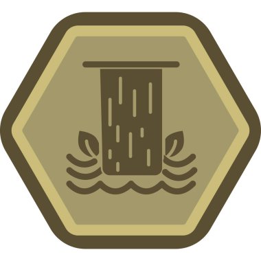 Su dokunun kutsal kişilerin resmi, vektör çizim