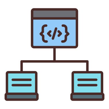 ağ paylaşım simgesi çizimi