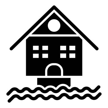 Ev. Web simgesi basit illüstrasyon