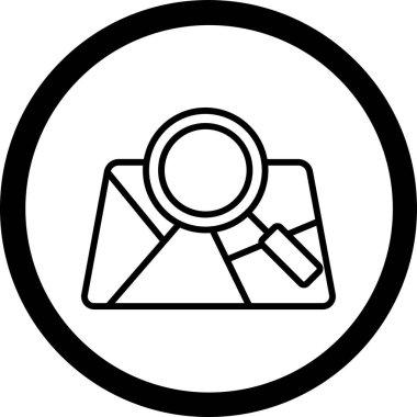 Arama simgesi vektör illüstrasyonu