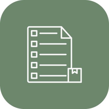 liste simgesi, vektör illüstrasyonu