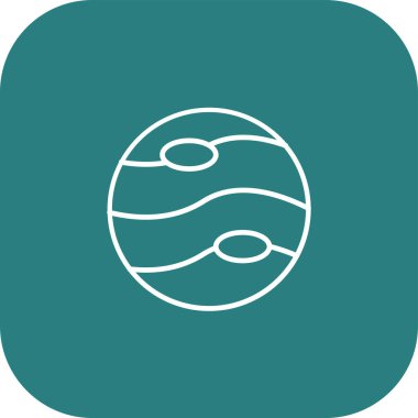 Bayrak vektör çizgisi simgesine sahip güzel küre