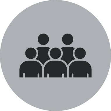 İş insanları simgesinin vektör illüstrasyonu