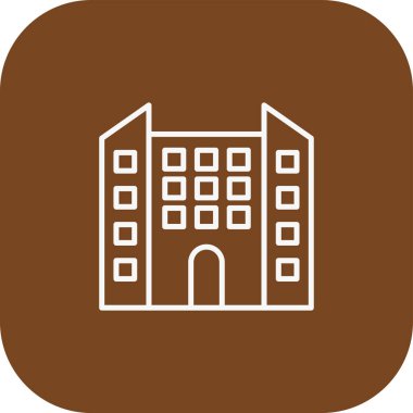 Üniversite ikon vektör illüstrasyonu