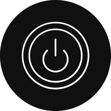 Bir çember simgesinin vektör illüstrasyonu