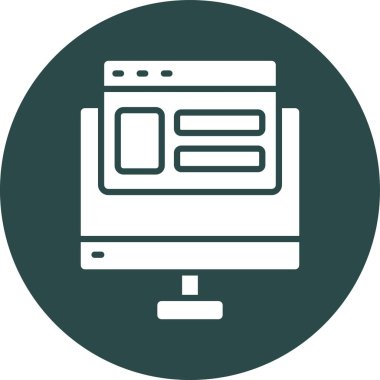 vektör dizüstü simgesi illüstrasyonu