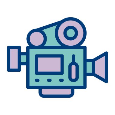 Kamera. Web simgesi basit illüstrasyon