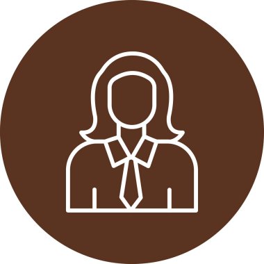 Kadın simgesinin vektör illüstrasyonu