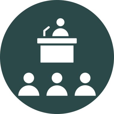 Seyirciler. Web simgesi basit illüstrasyon