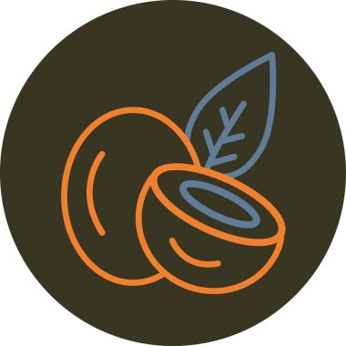 Bir ağaç simgesinin vektör illüstrasyonu