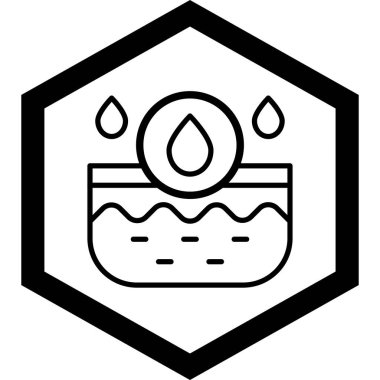 Bir gaz simgesinin vektör illüstrasyonu