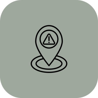 Konum pin simgesinin vektör illüstrasyonu