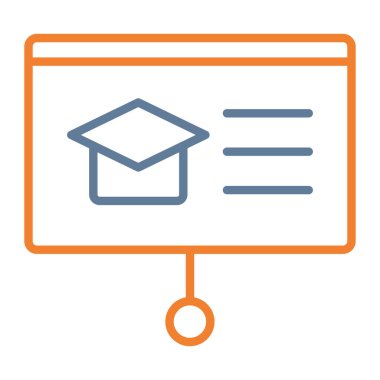 Eğitim simgesinin vektör illüstrasyonu