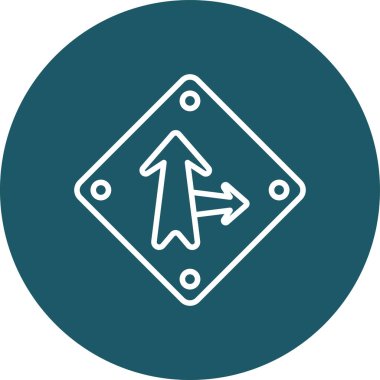 ok simgesi vektör illüstrasyonu