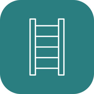 Soyut arkaplanda merdiven simgesi izole edildi