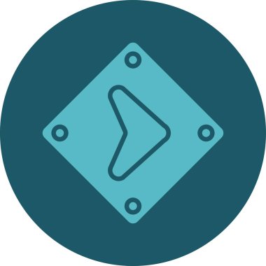 Benzersiz ok vektör simgesi