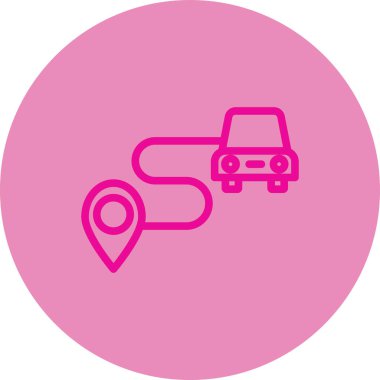 - Araba. Web simgesi basit illüstrasyon