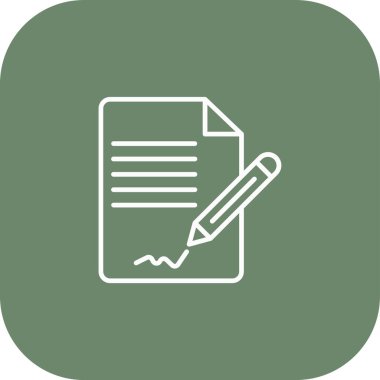 Not simge vektör çizim