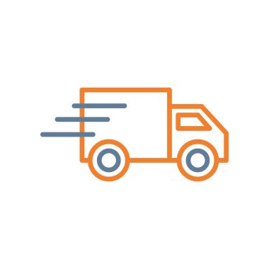 dağıtım vektörü ince çizgi simgesi