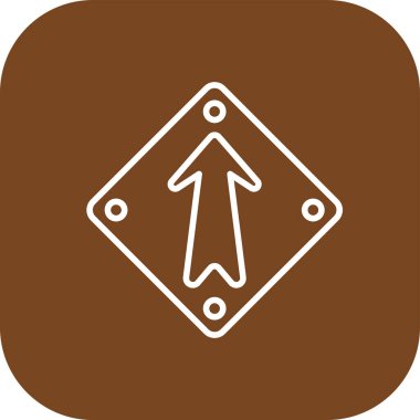 Güzel Sol Ok Glyph Vektör Simgesi